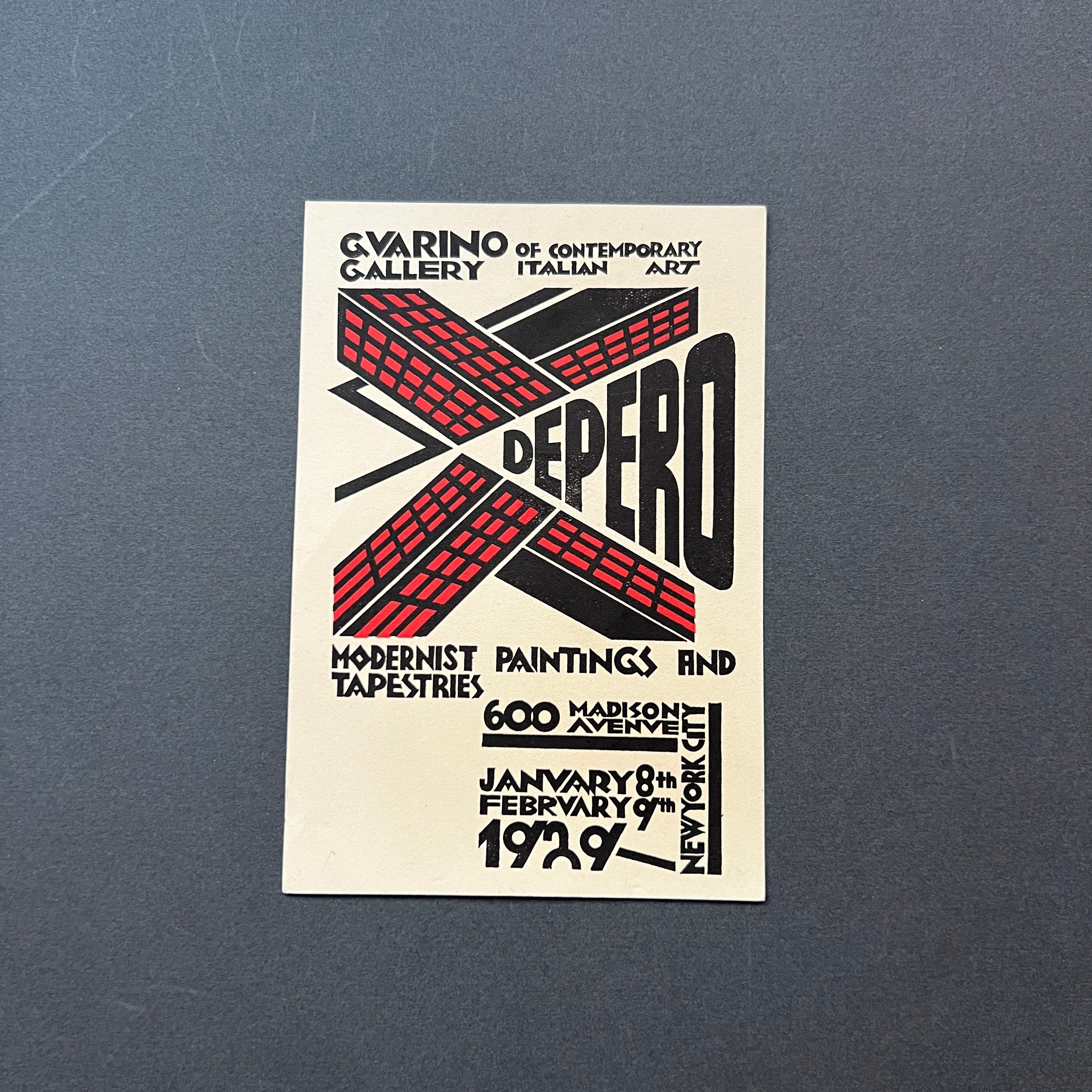 Guarino Gallery. DEPERO. Modernist paintings and tapestries. New York