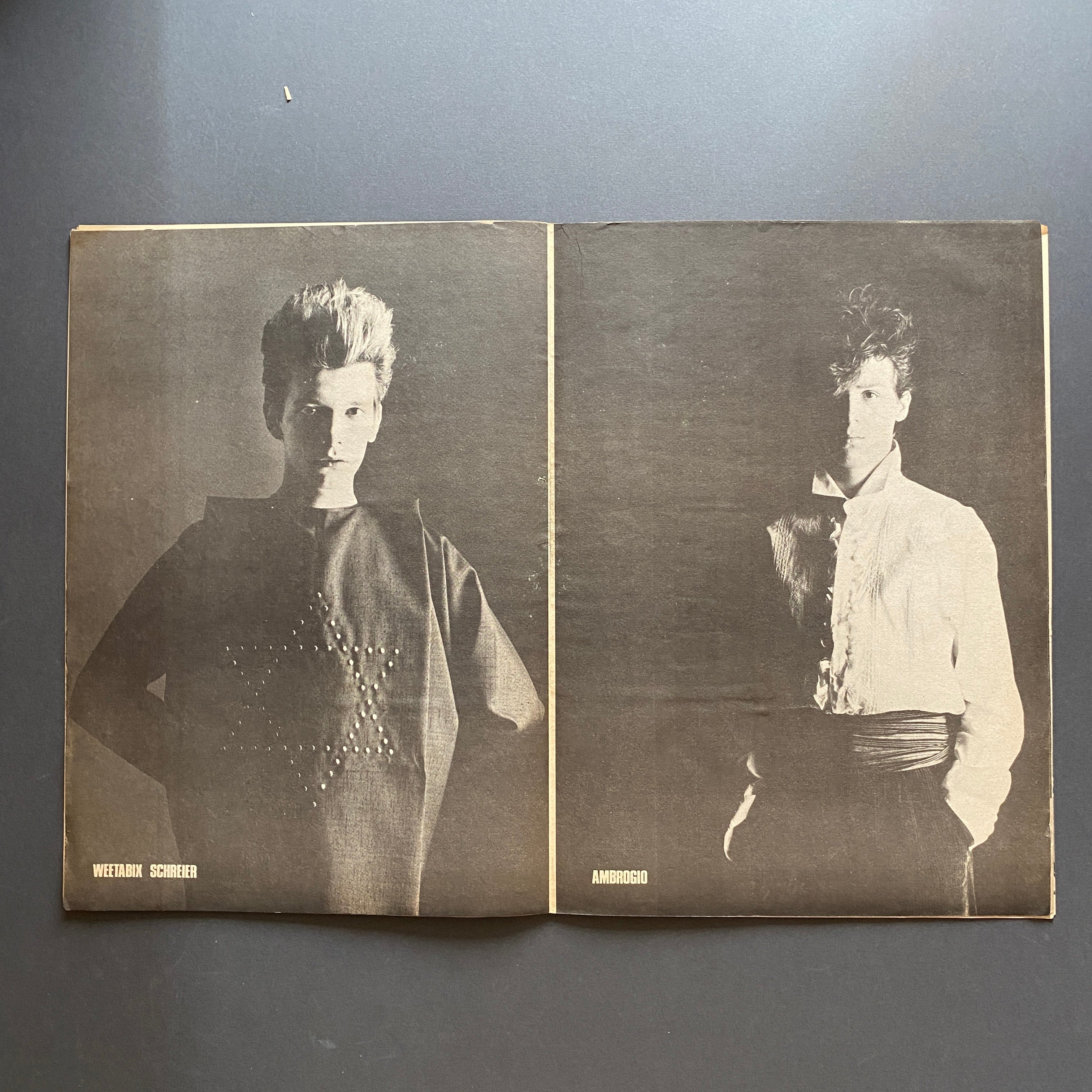 Graziano Origa Magazine, ARTIST, n.12 1981, Candy Darling, Meneguzzo David Curtis Wide Boy Awake