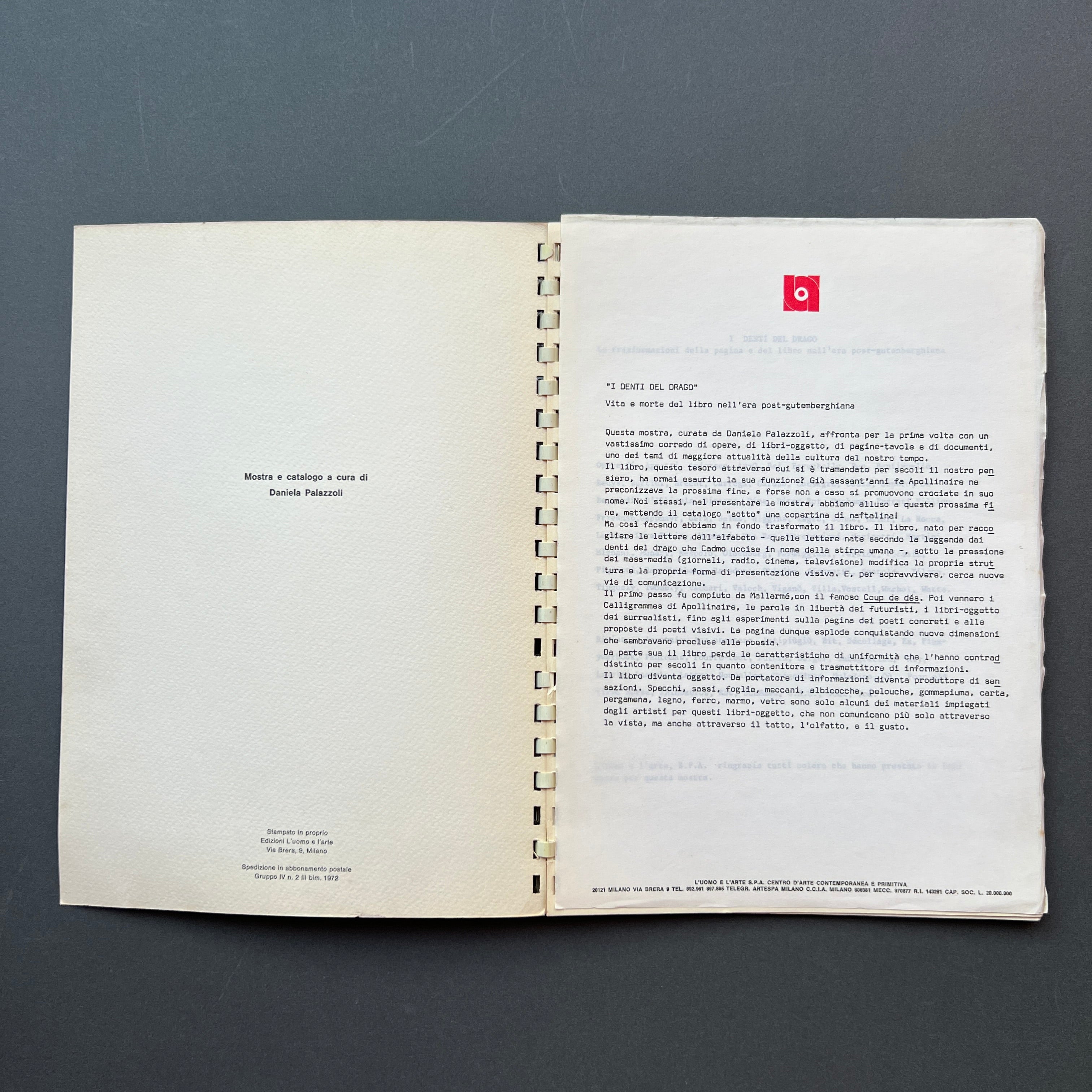 I Denti Del Drago, Trasformazioni Della Pagina E Del Libro.