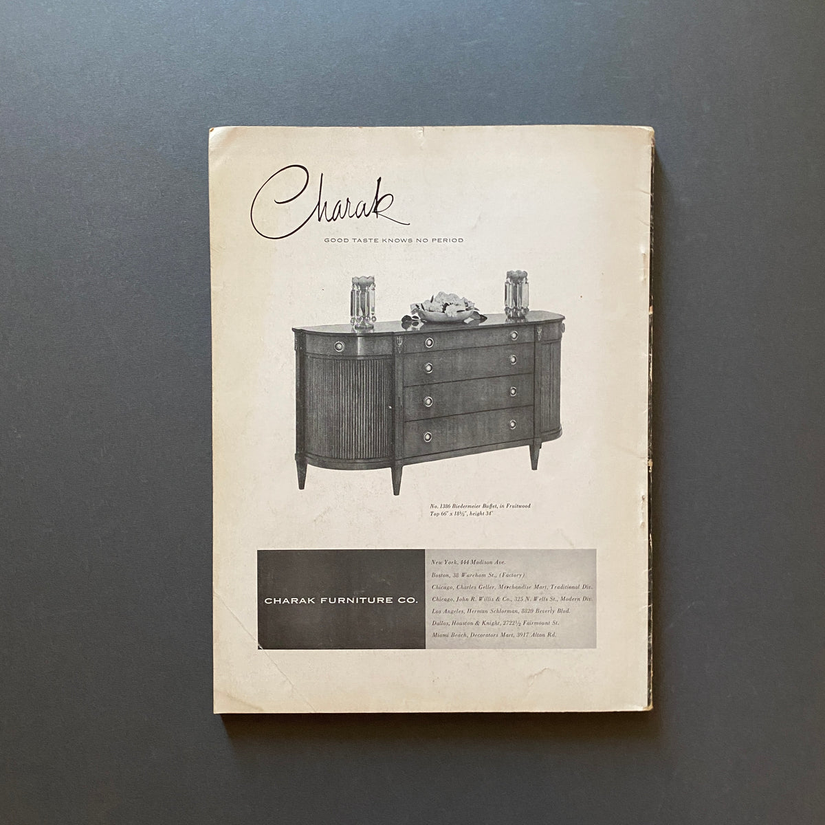 Interiors Magazine, New York, March 1954