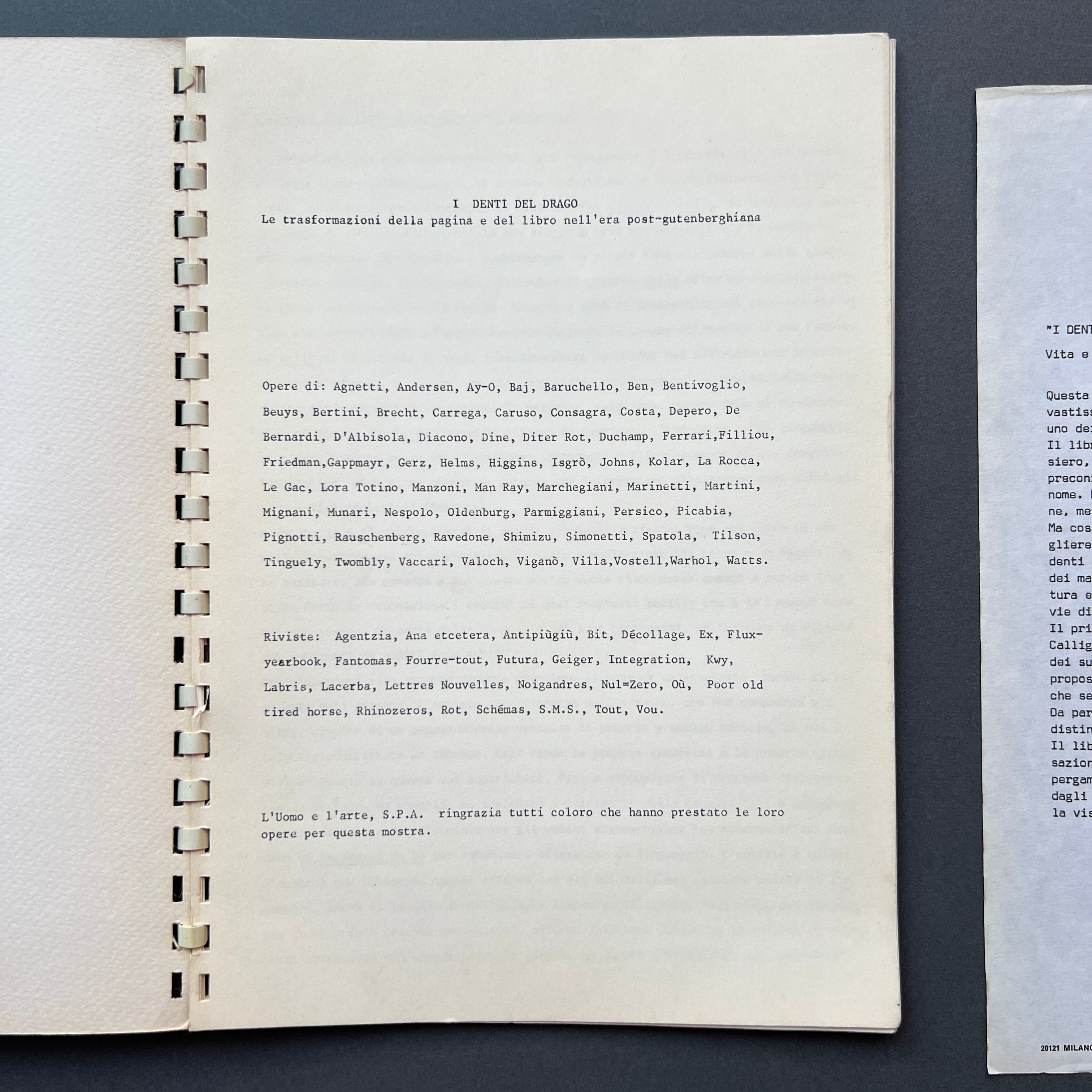 I Denti Del Drago, Trasformazioni Della Pagina E Del Libro.