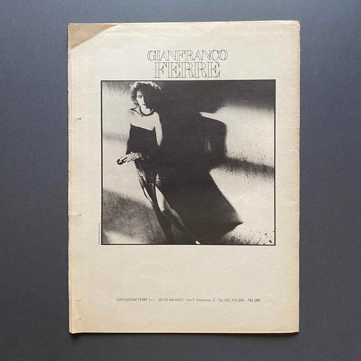 Graziano Origa Magazine, ARTIST, n.11 1981, Giorgio Armani Copertina