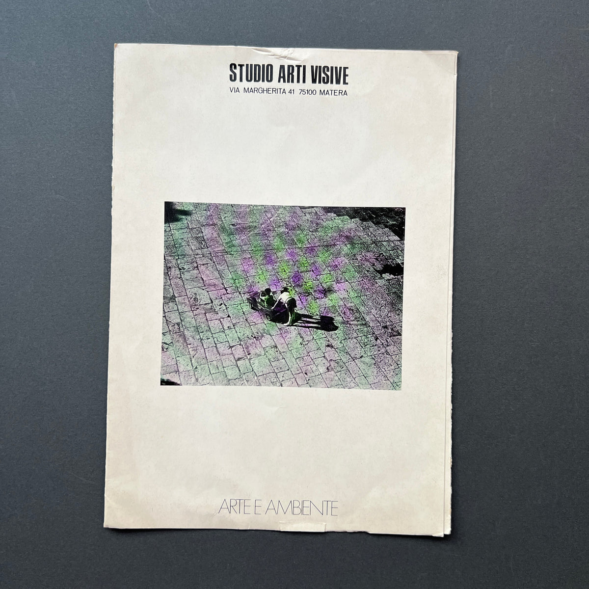 Studio Arti Visive "Arte e Ambiente '77", Brochure della mostra