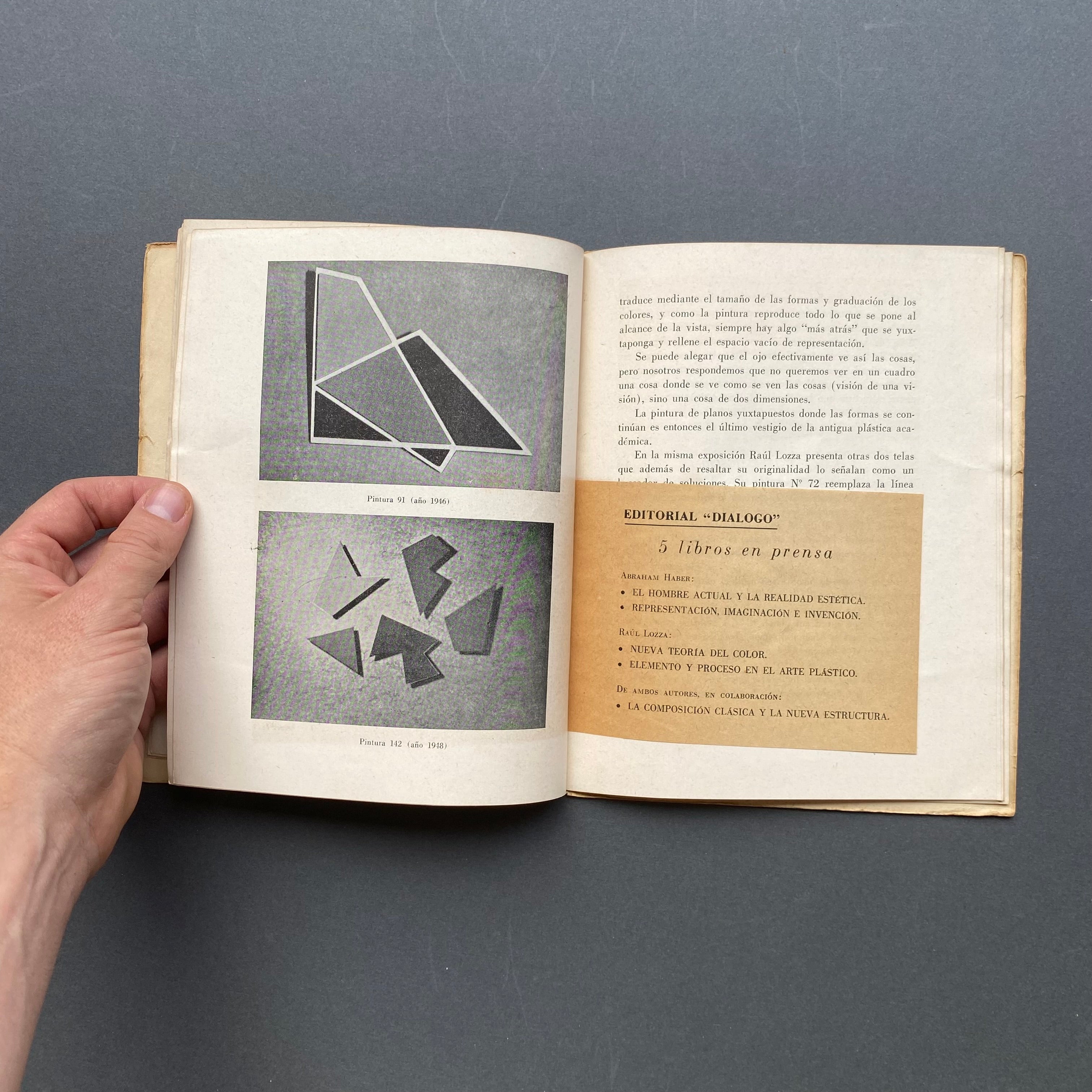 Abraham Haber, Raul Lozza y el perceptismo. La evolucion de la pintura concreta. 1948