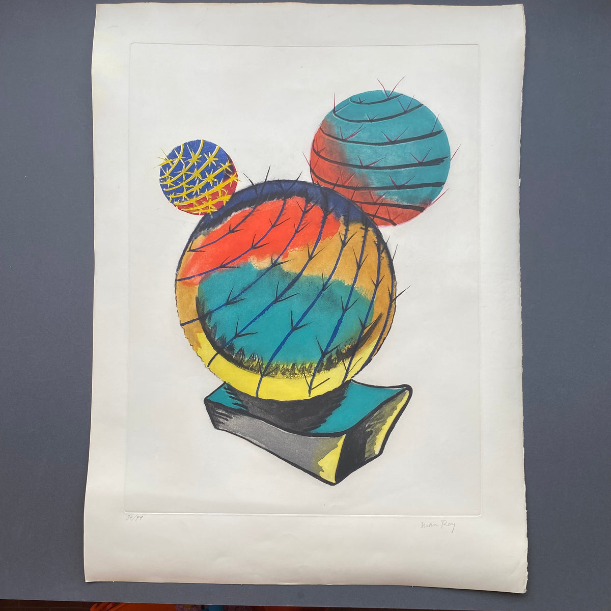 Man Ray, Transfiguration d'un Cactus. Acquatinta, edizione /99
