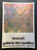 LEVERETT Galleria del Cavallino 1972 - Poster Manifesto Affiche 50x70 cm