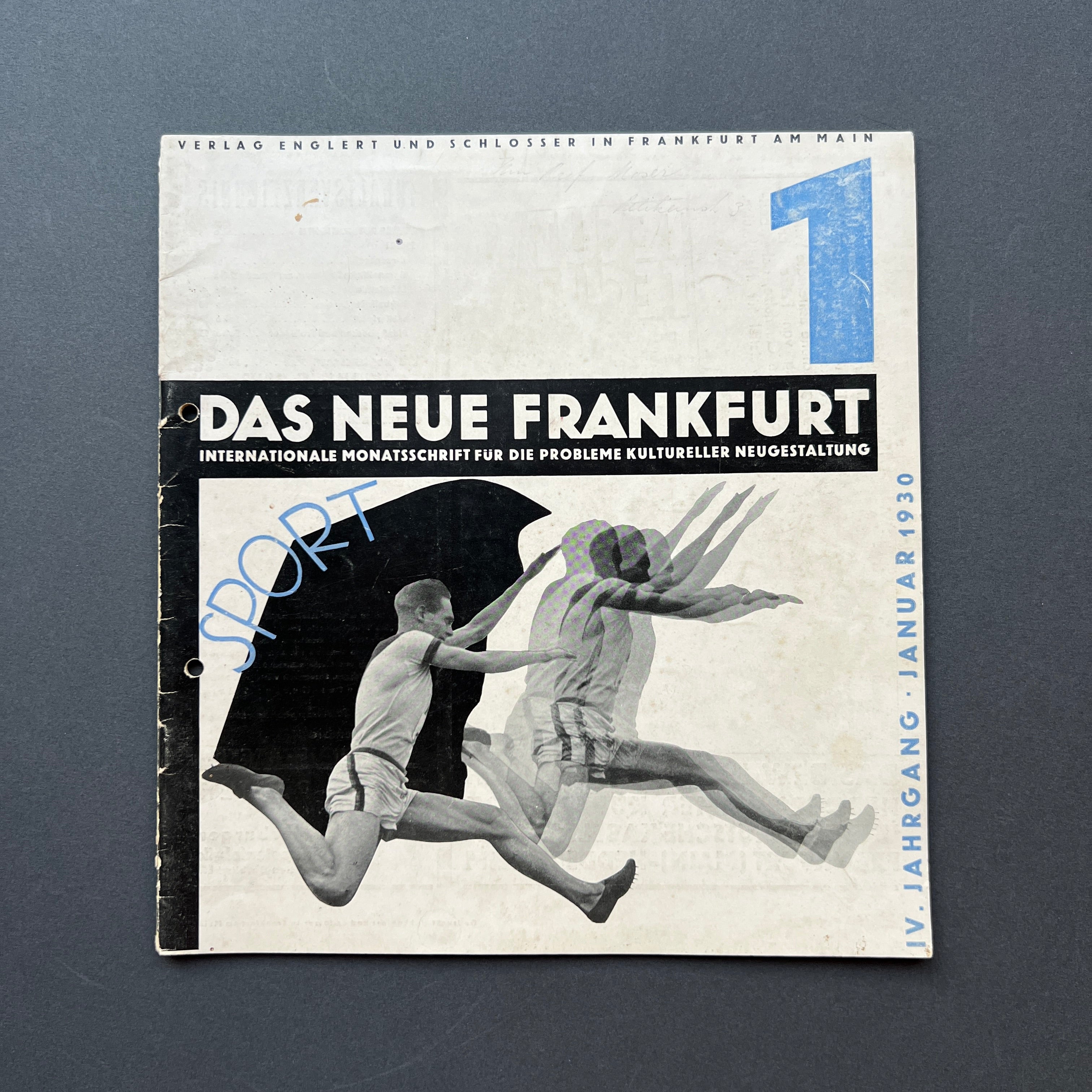 Das Neue Frankfurt n. 1 IV Jahrg. Januar 1930. Monatsschrift für die probleme moderner gestaltung