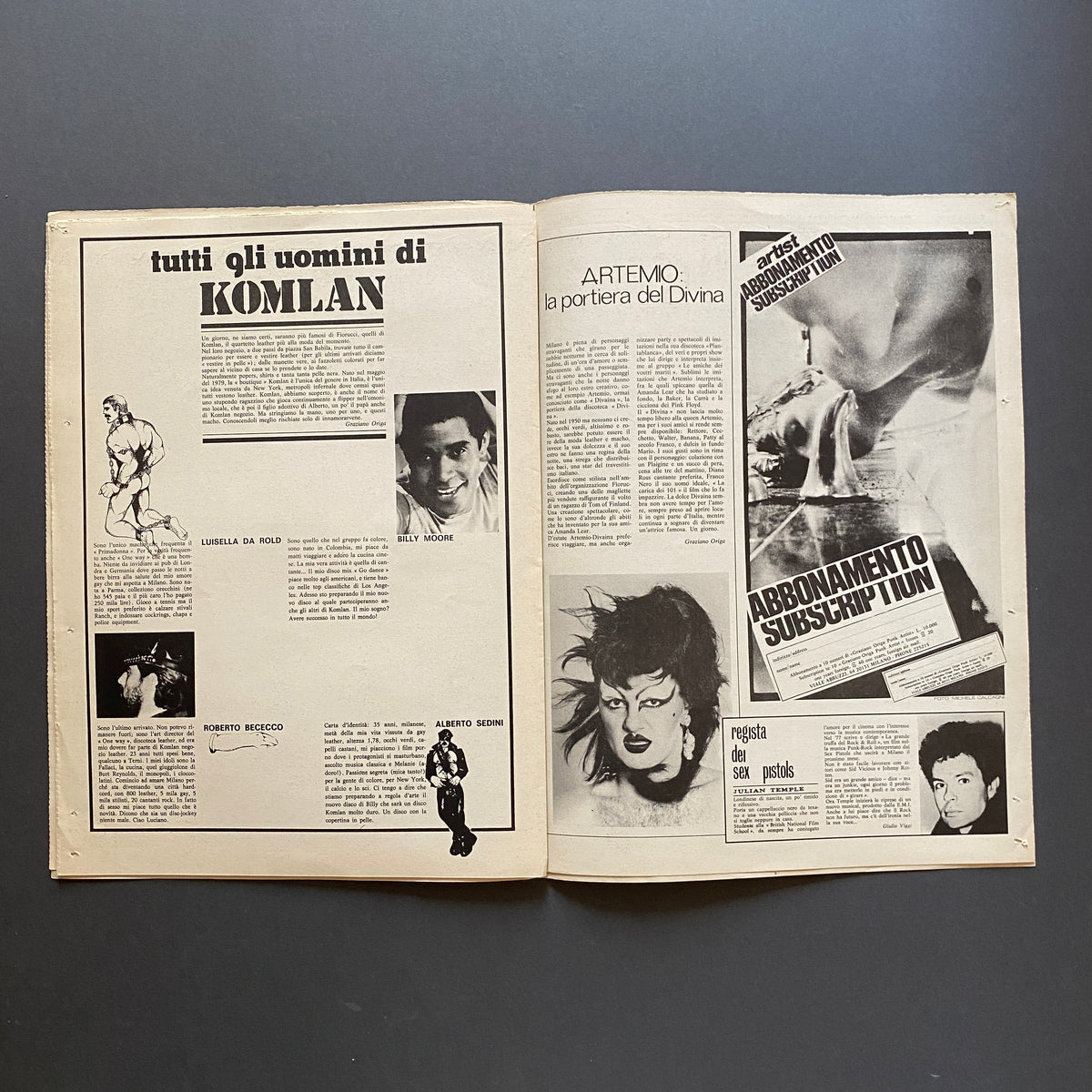 Graziano Origa Magazine, ARTIST, n.10 1981