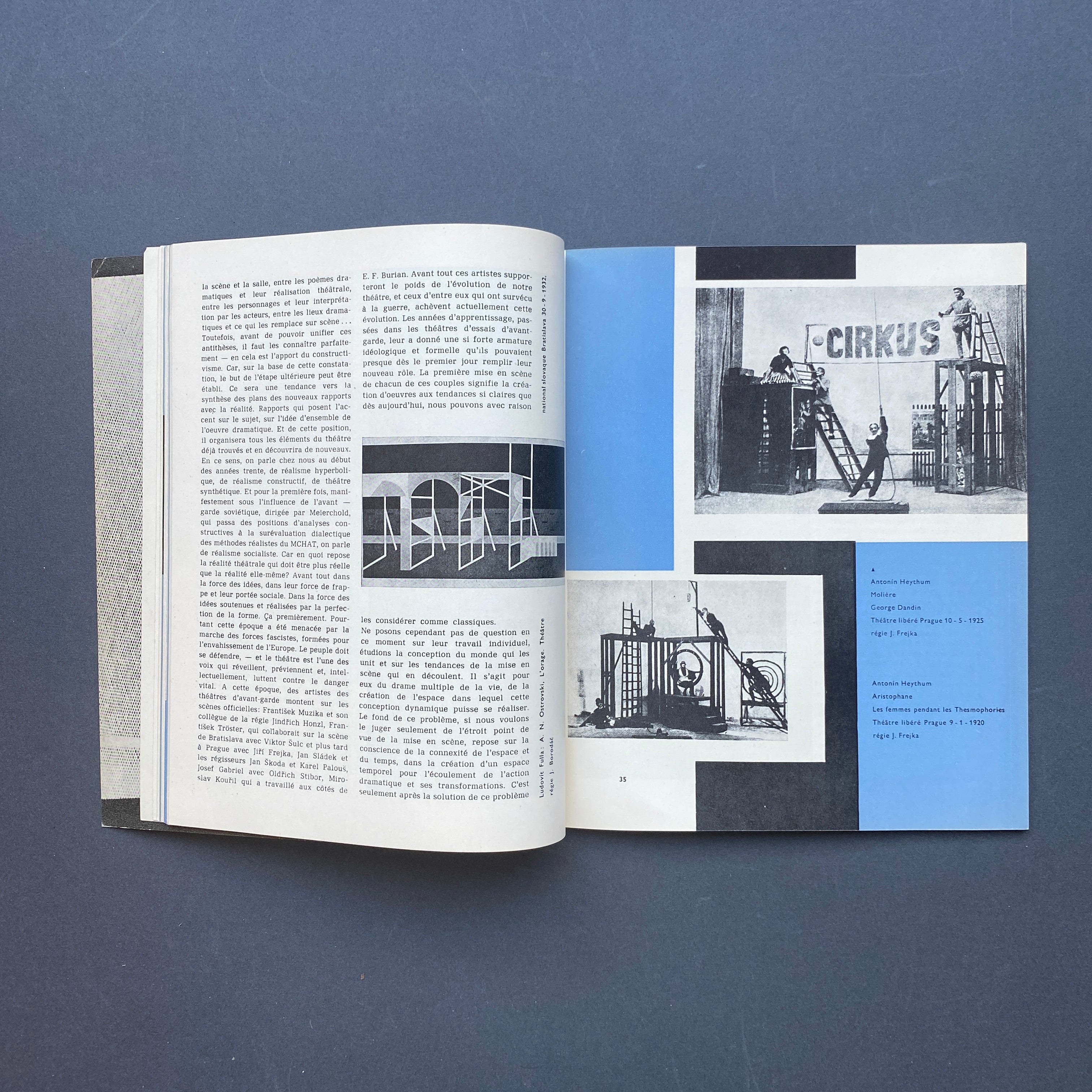 Scenographie: Le Theatre Tchecoslovaquie. Bulletin, 1962