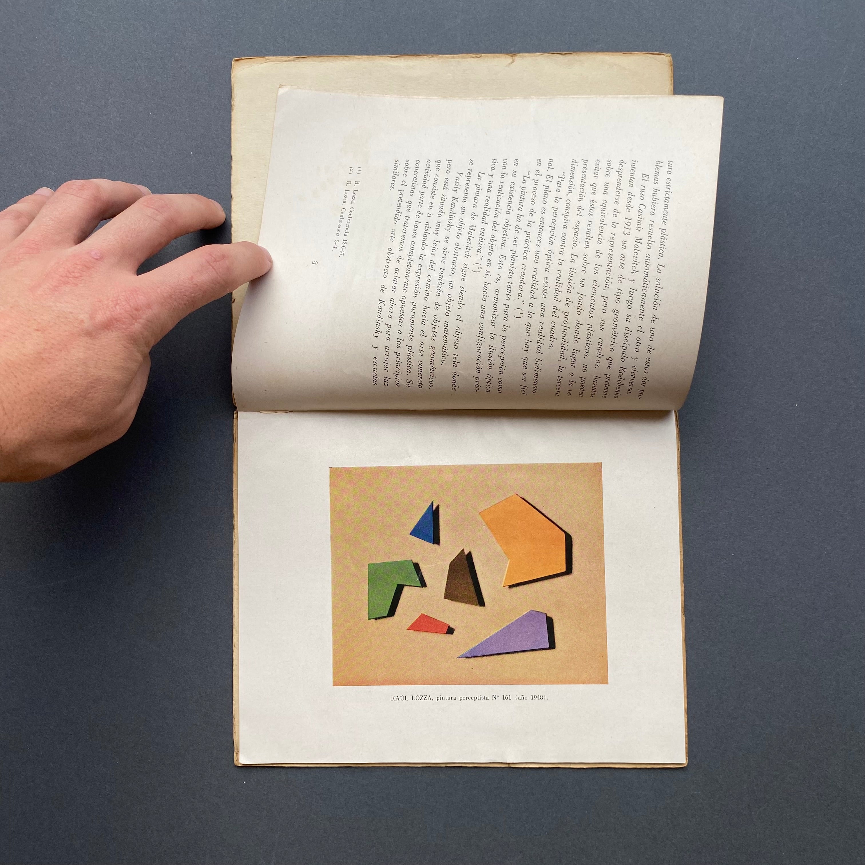 Abraham Haber, Raul Lozza y el perceptismo. La evolucion de la pintura concreta. 1948