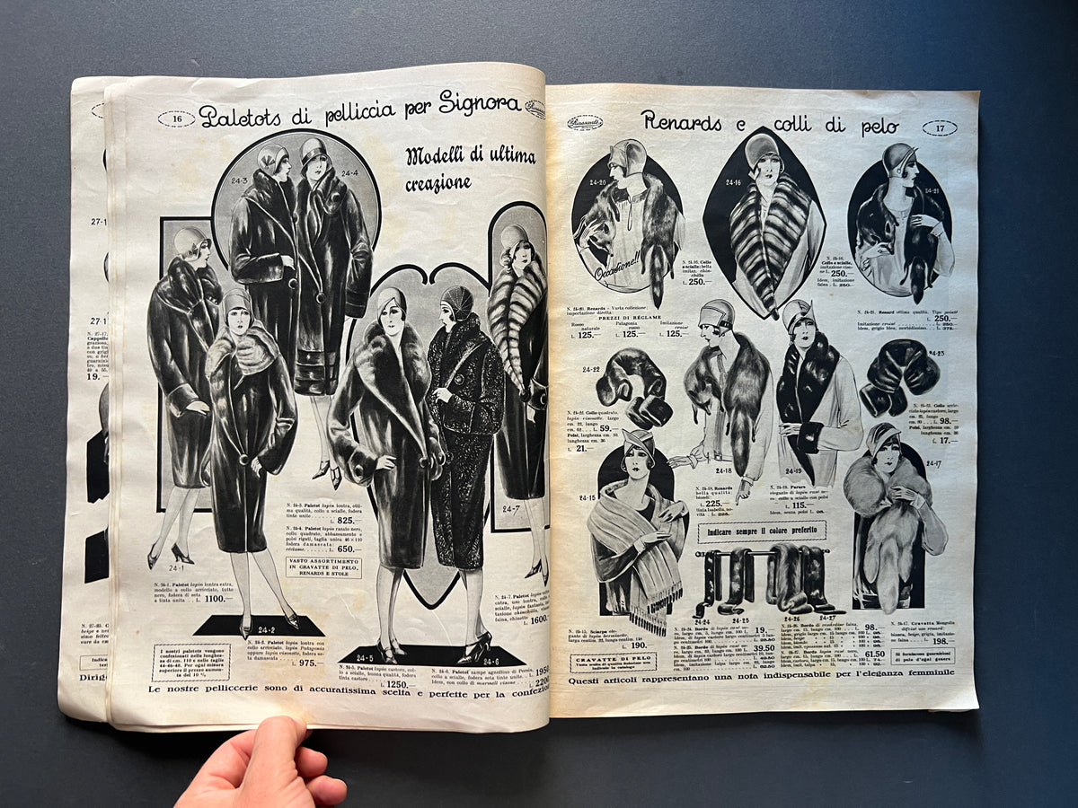La Rinascente Milano, catalogo semestrale Autunno Inverno 1929-30