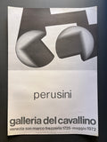 PERUSINI Galleria del Cavallino 1972 - Poster Manifesto Affiche 50x70 cm