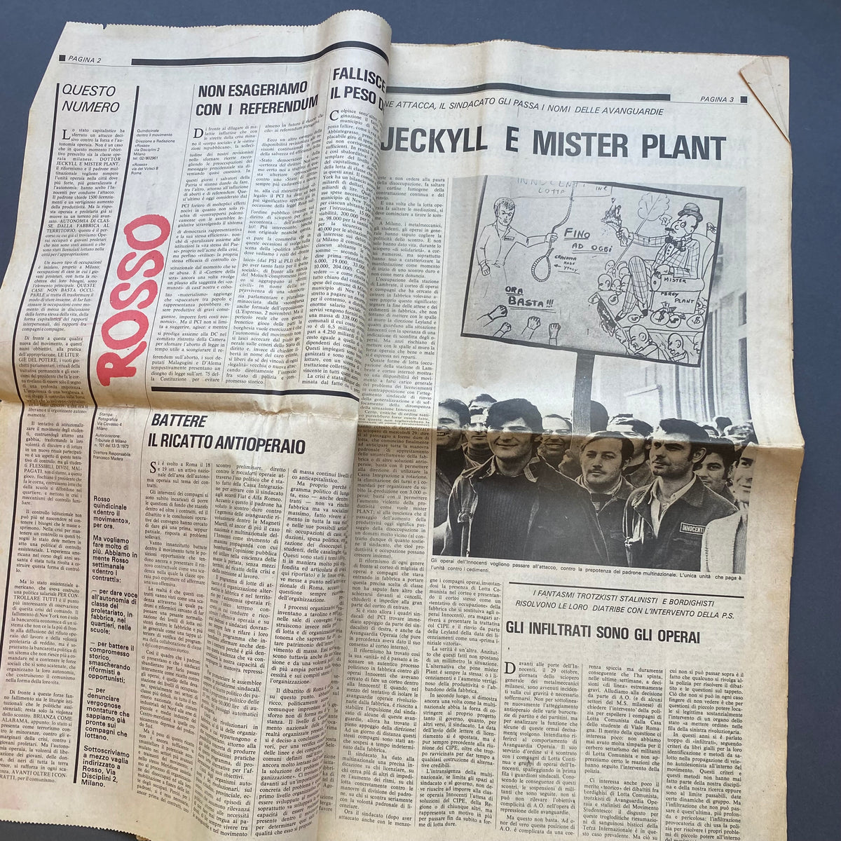 ROSSO, giornale dentro il movimento, Anno III n. 3, 1975