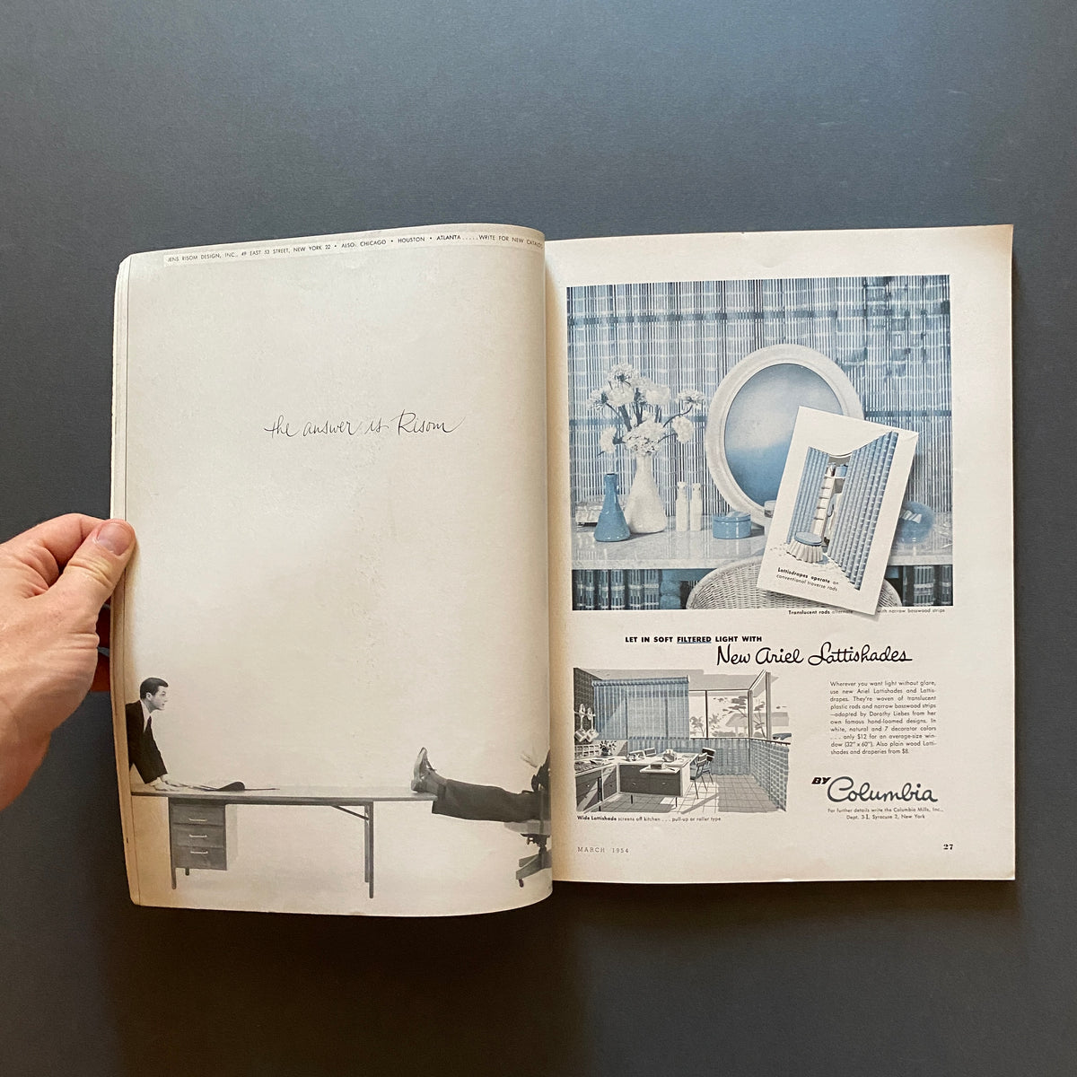 Interiors Magazine, New York, March 1954