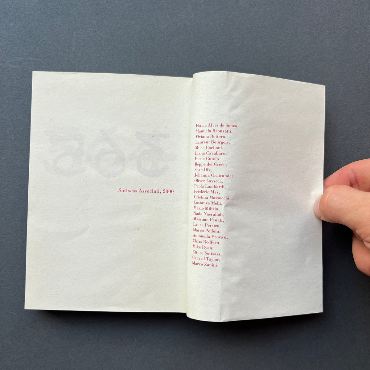 Sottsass Associati, 365, Libro d'Artista d'Auguri