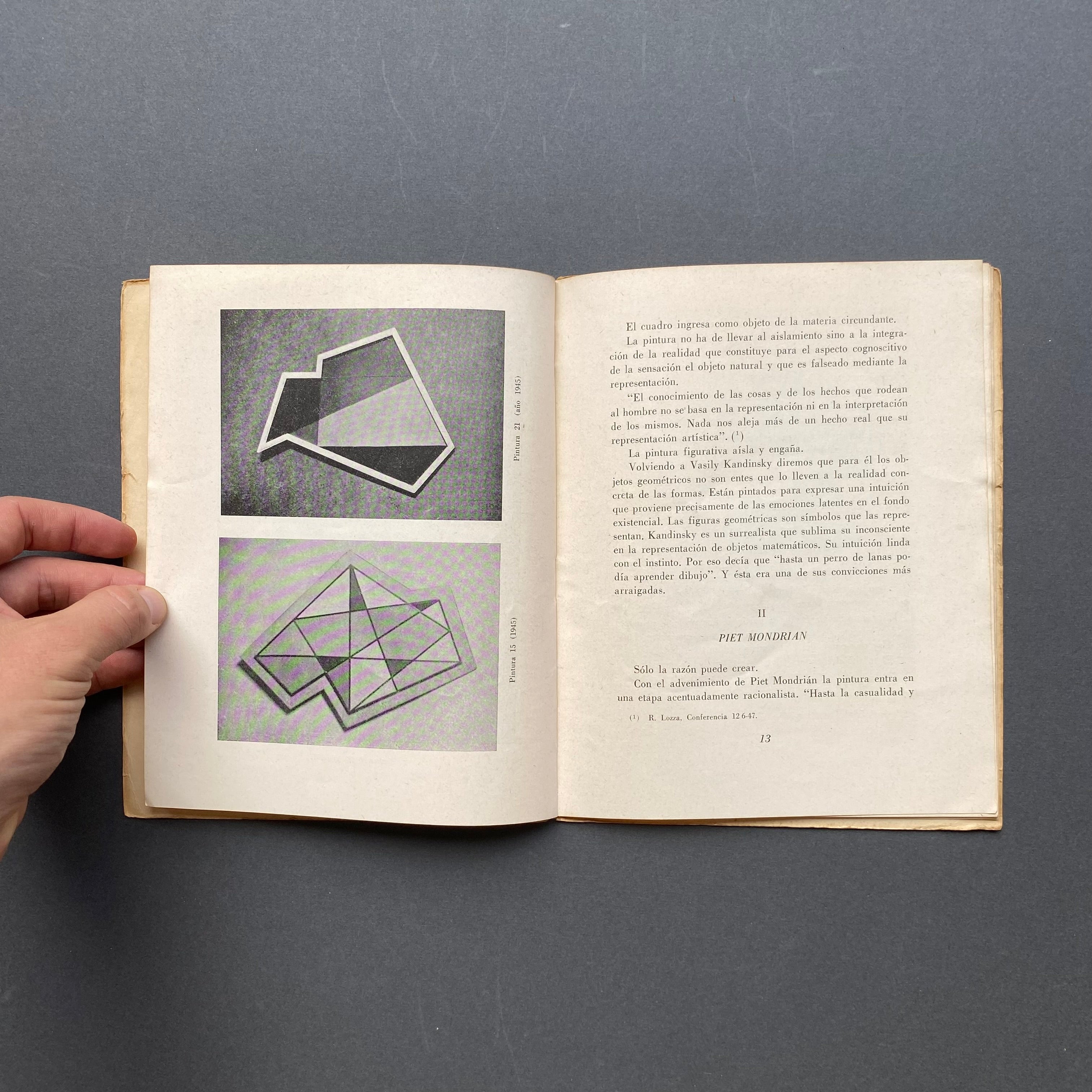 Abraham Haber, Raul Lozza y el perceptismo. La evolucion de la pintura concreta. 1948
