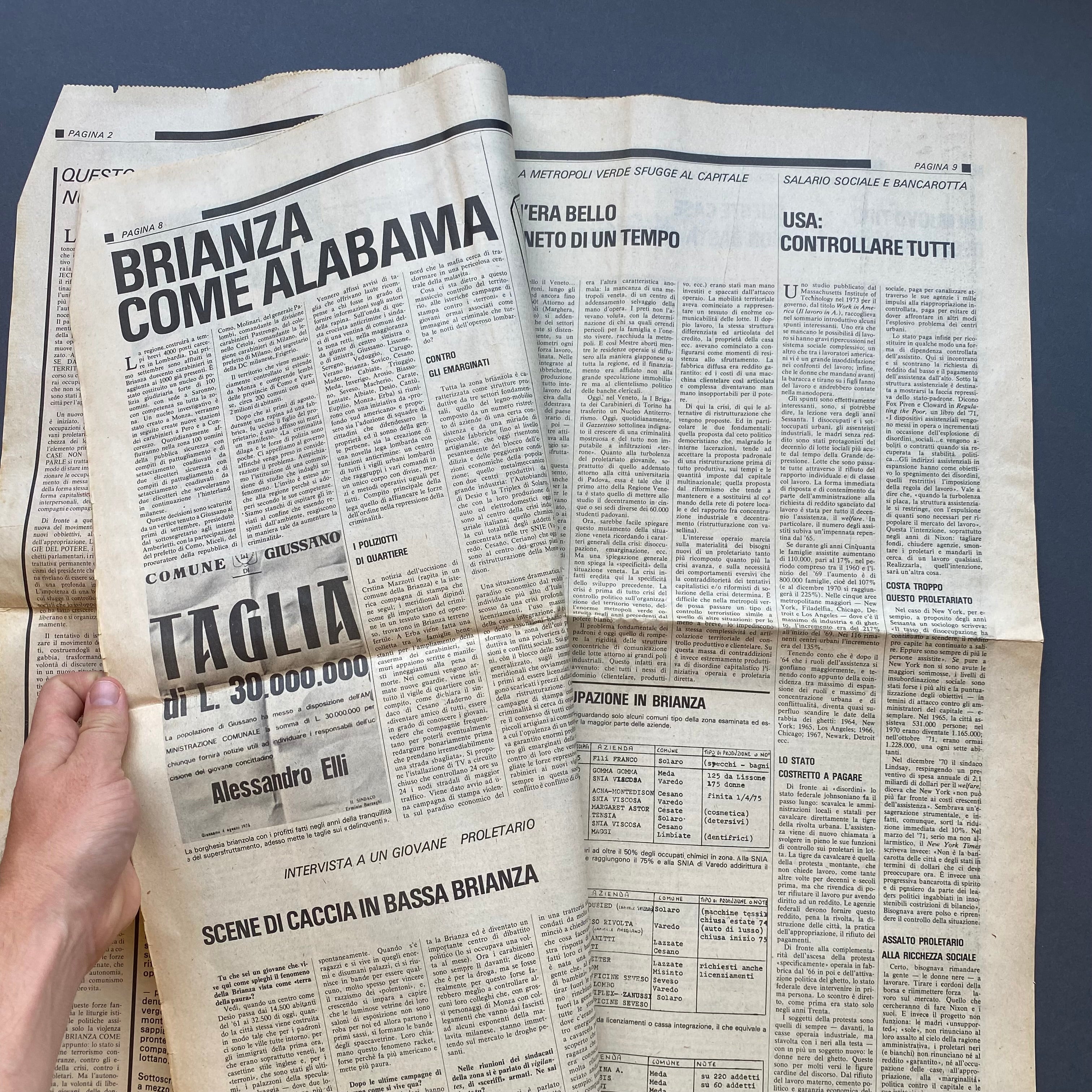 ROSSO, giornale dentro il movimento, Anno III n. 3, 1975