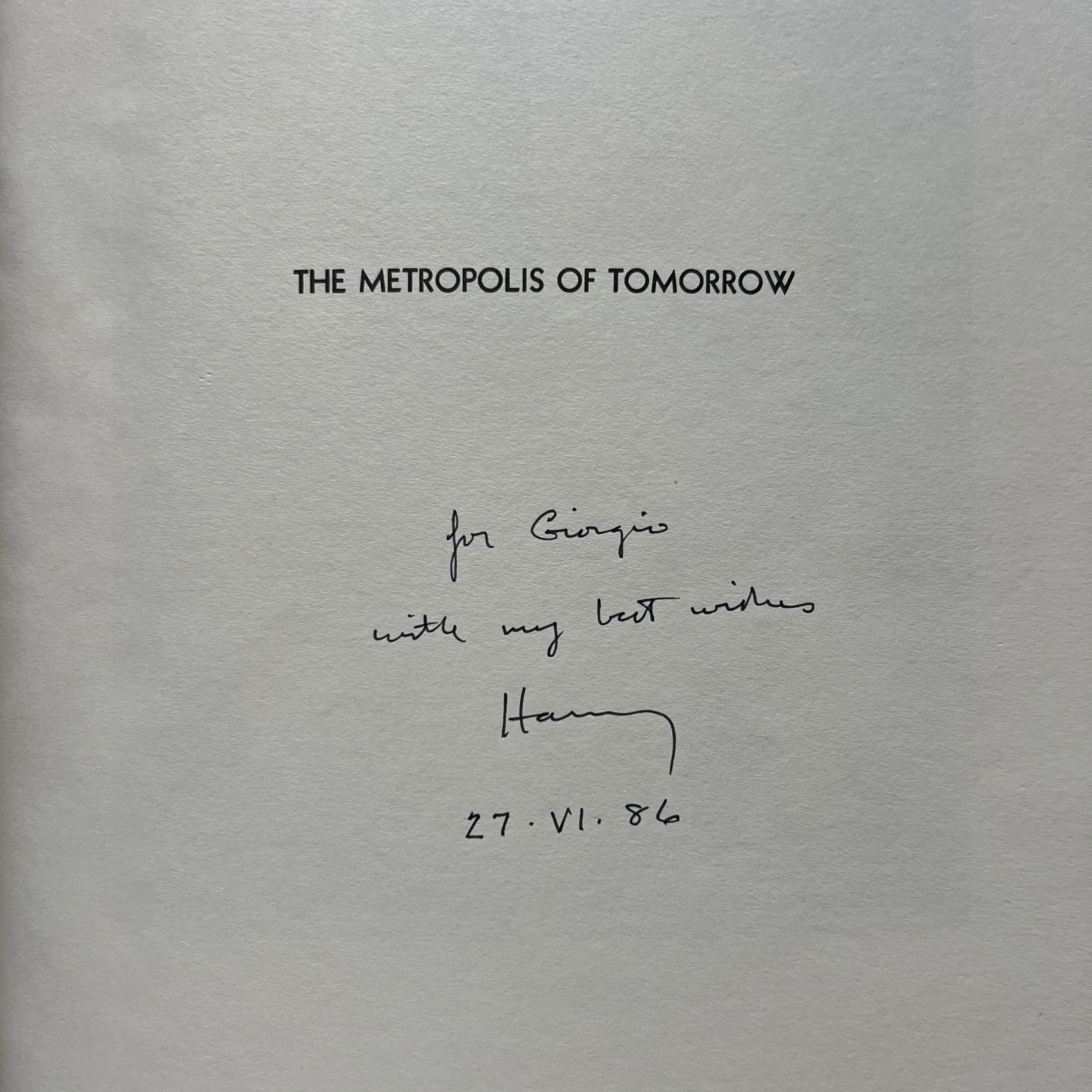 Hugh Ferris, The Metropolis of Tomorrow. 1986 reprint