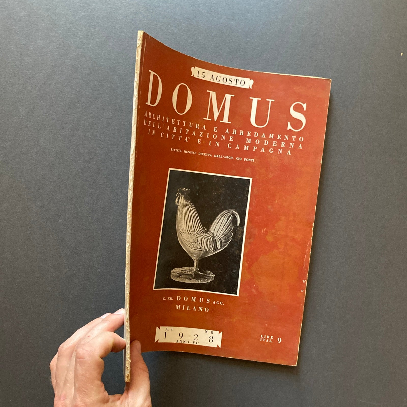 DOMUS. Rivista Mensile diretta da Gio Ponti. 1928, Anno I n. 8