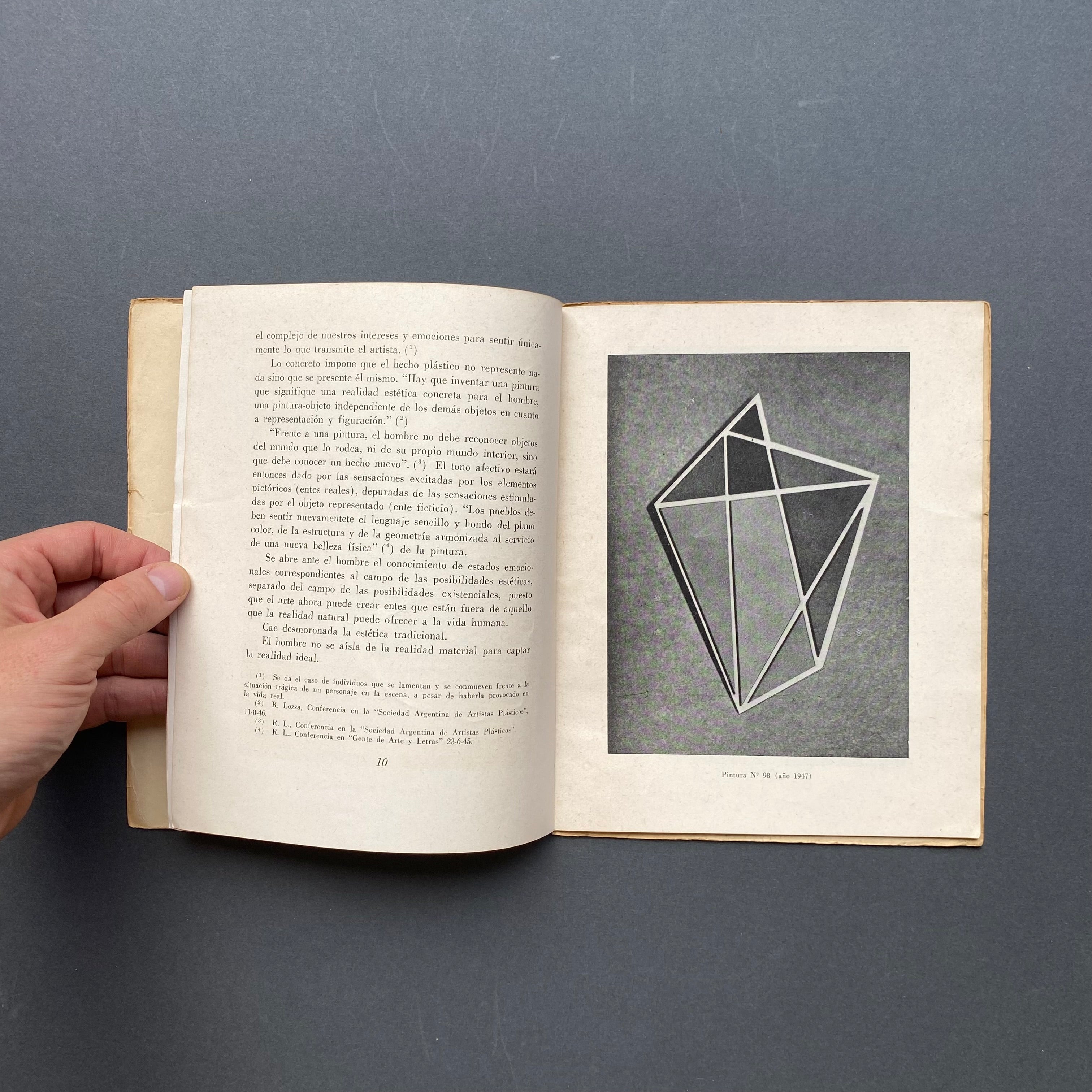 Abraham Haber, Raul Lozza y el perceptismo. La evolucion de la pintura concreta. 1948