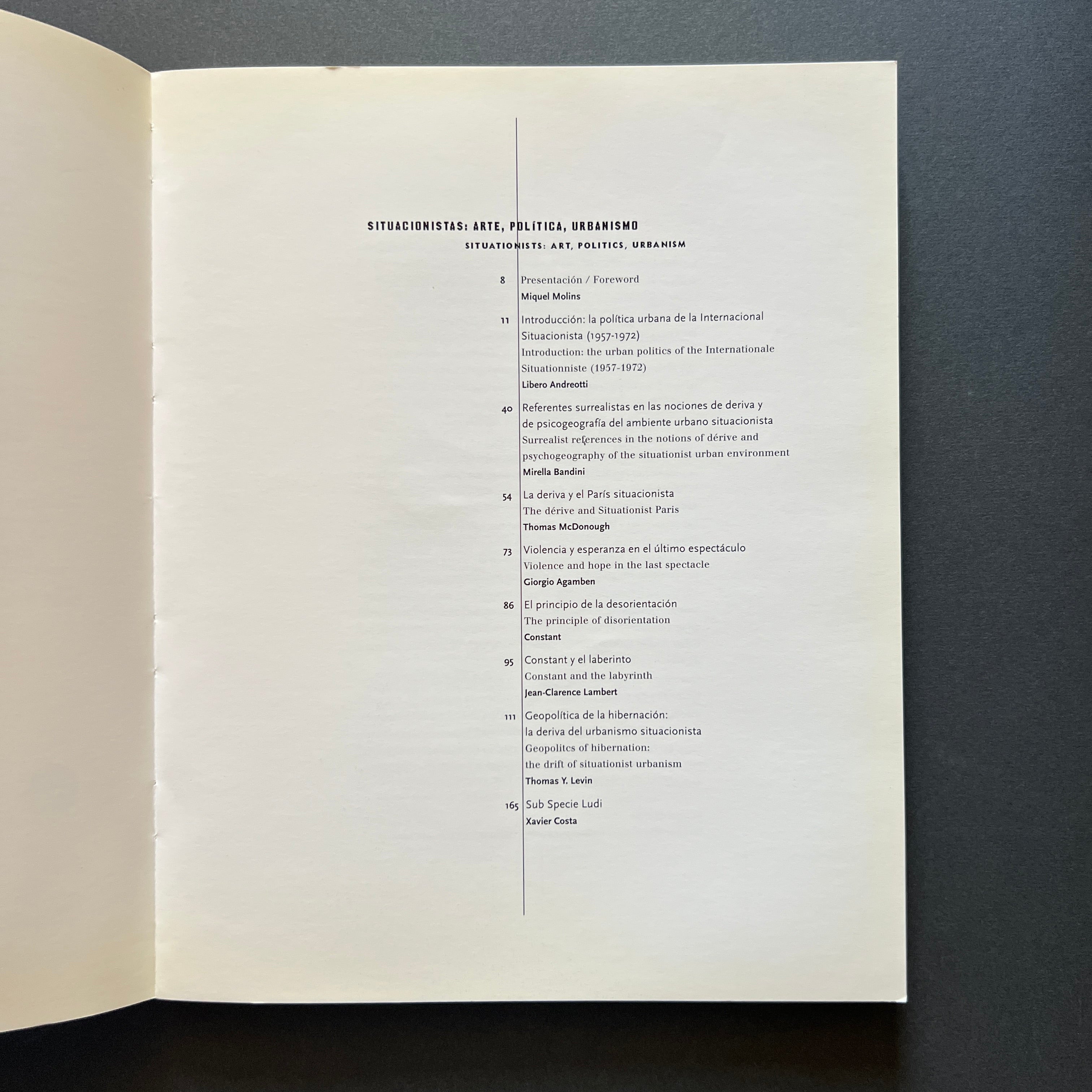 Situationist. Arts, Politics, Urbanism. Situacionistas. Arte, politica, Urbanismo