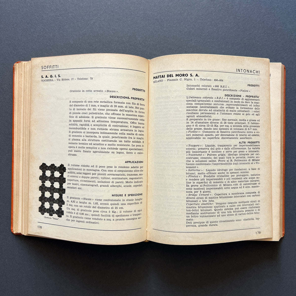 Repertorio 1934 dei materiali per l’edilizia e l’arredamento, Giuseppe Pagano