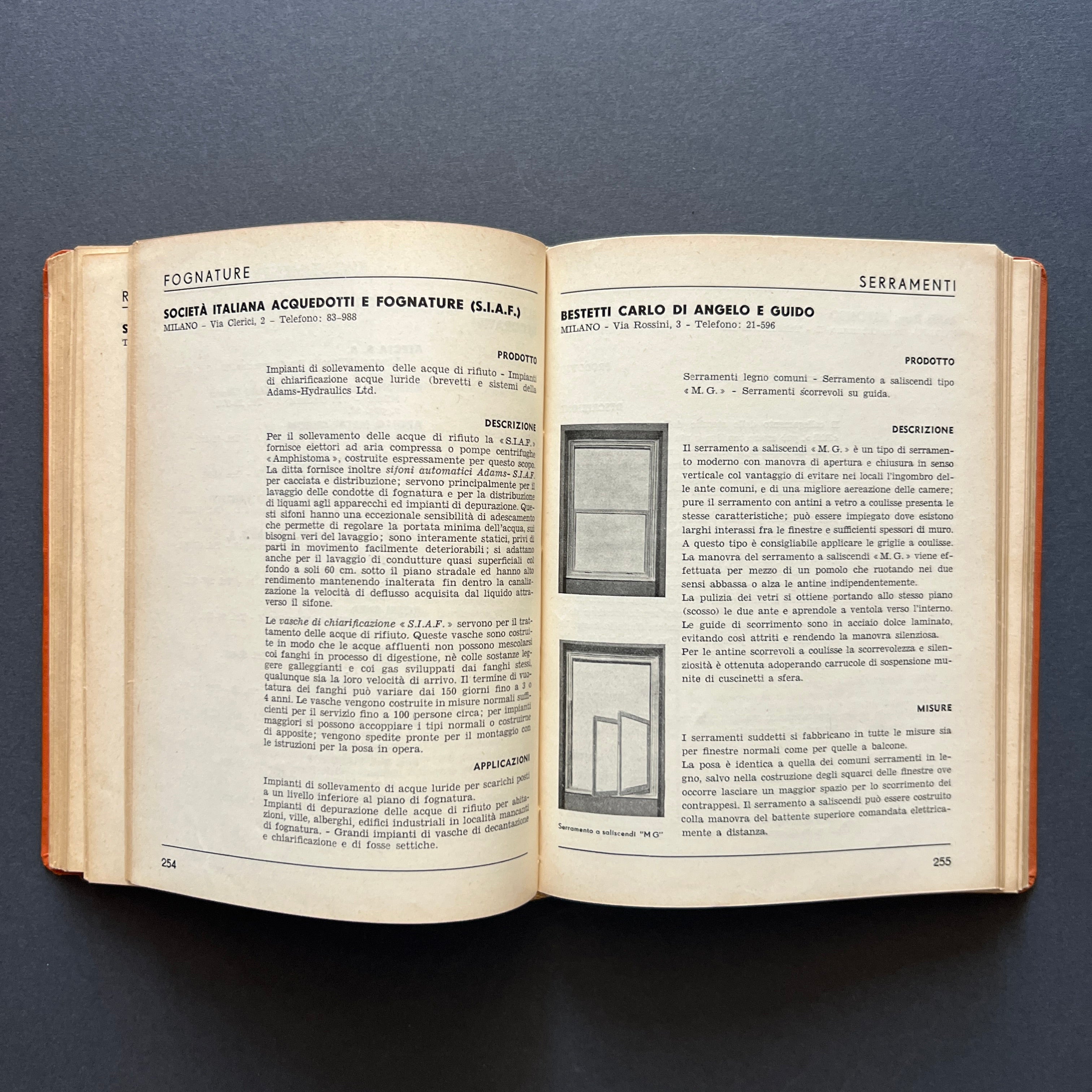 Repertorio 1934 dei materiali per l’edilizia e l’arredamento, Giuseppe Pagano