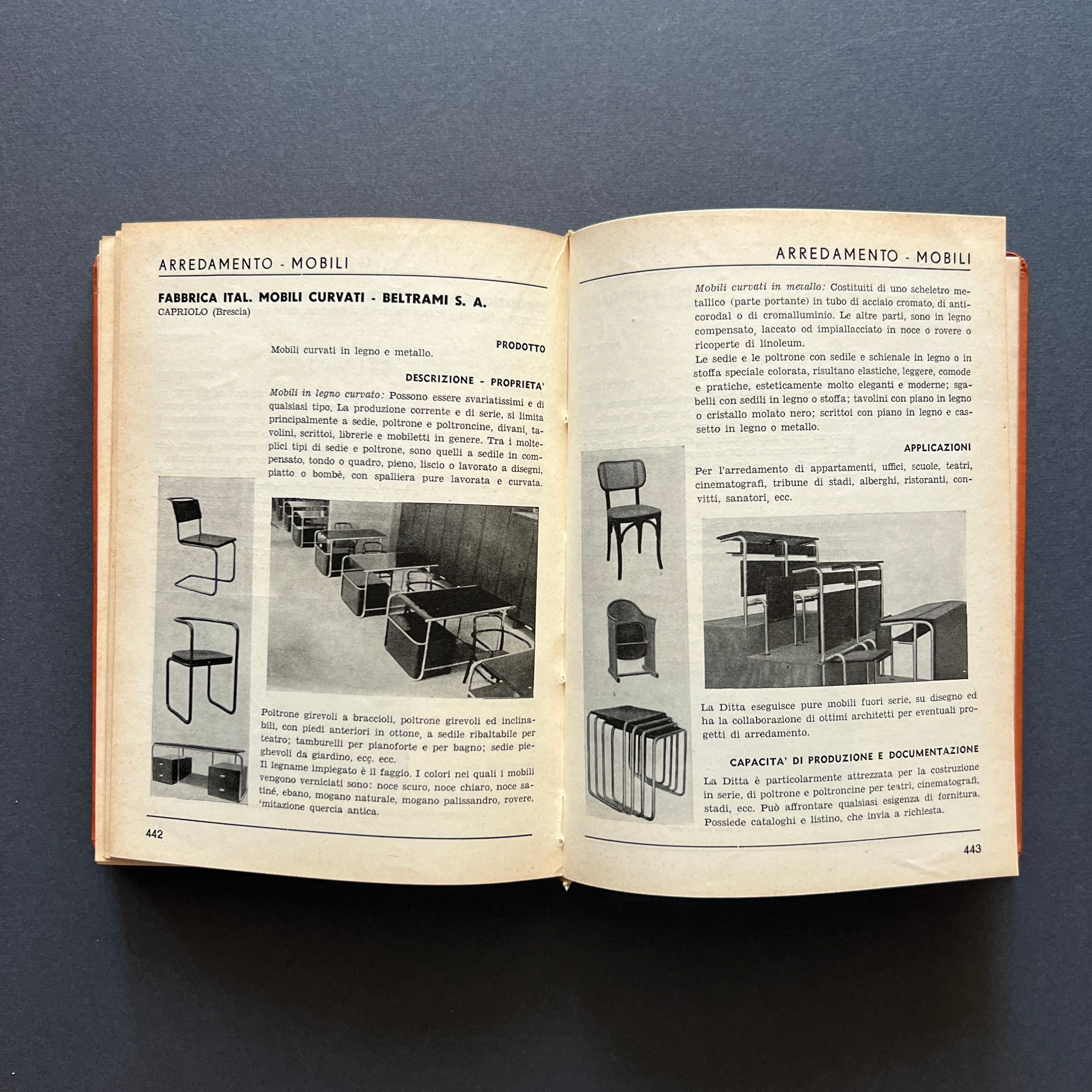 Repertorio 1934 dei materiali per l’edilizia e l’arredamento, Giuseppe Pagano
