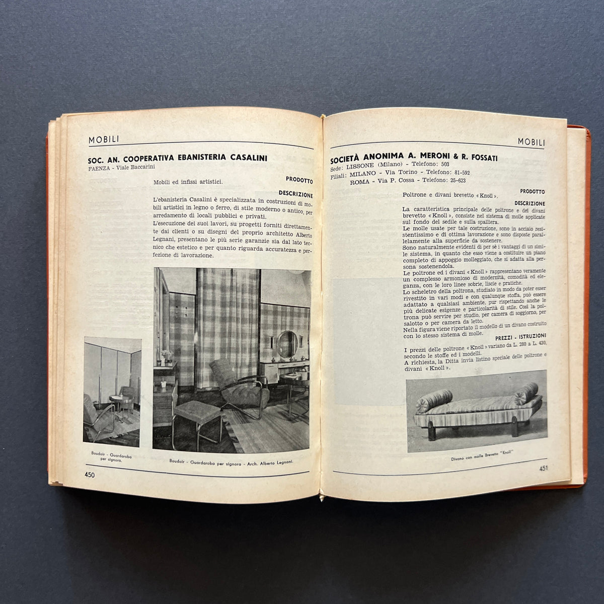 Repertorio 1934 dei materiali per l’edilizia e l’arredamento, Giuseppe Pagano